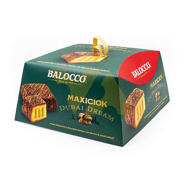 Кекс (десерт) с кремом из фисташек и белого шоколада Дубайская мечта, BALOCCO, 0,650 кг (карт/кор)  Balocco Италия