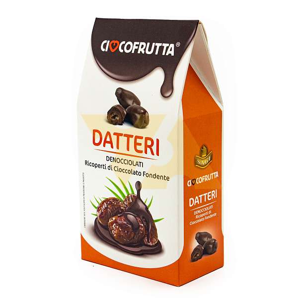 Финики без косточек в темном шоколаде, CIOCCOFRUTTA, 0,150 кг (карт/кор)  Ciocofrutta Италия