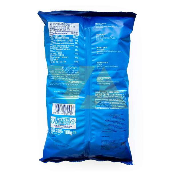 Чипсы картофельные классические, AMICA CHIPS, 0,100 кг  Amica Chips Италия