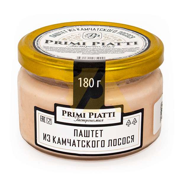 Паштет из камчатского лосося т.м. PRIMI PIATTI, 0,180 кг (ст/б)  Primi piatti Россия