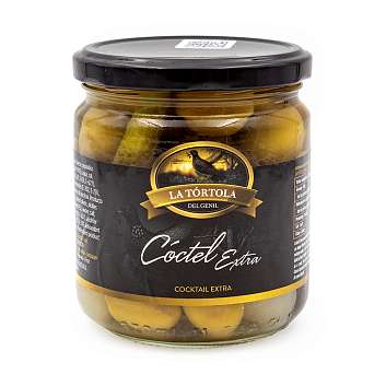Микс оливок и маринованных овощей Коктейль Экстра, LA TORTOLA, 0,370 кг/0,200 кг (ст/б)