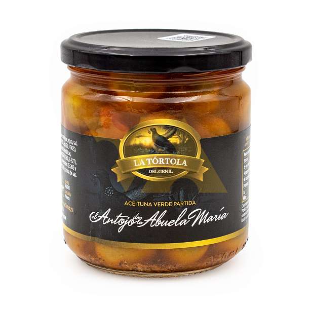 Оливки зеленые с косточками "ANTOJO DE LA ABUELA MARÍA", LA TORTOLA, 0,370 кг/0,200 кг (ст/б)  LA TORTOLA Испания