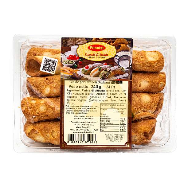 Канноли (трубочки) по-сицилийски миньон, PENNISI, 0,240 кг 0,25 кг. Dolciaria Pennisi Италия