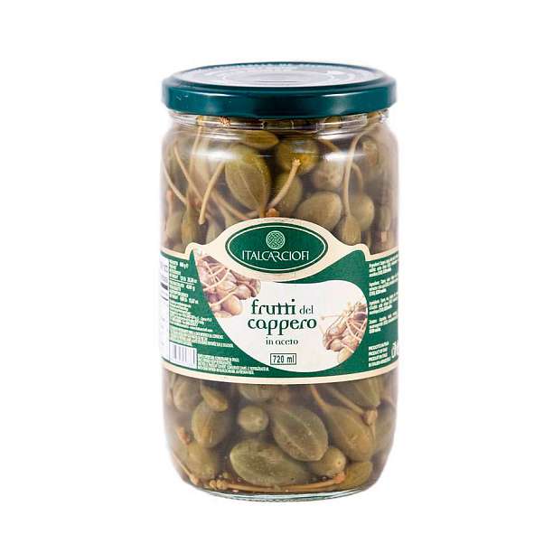 Каперсы с ножкой в уксусе, ITALCARCIOFI, 0,69 кг/0,42 кг/0,72 л (ст/б)  Italcarciofi S.r.L. Италия