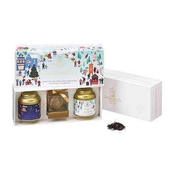 Набор двух видов чая CHRISTMAS TEA с инфузером для заваривания, LA VIA DEL TE, 0,080 кг (ж/б в подарочной коробке)