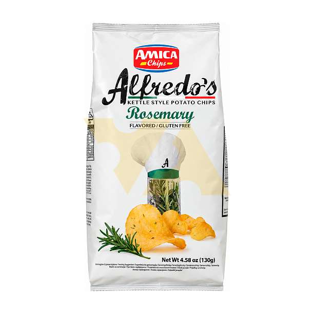 Чипсы картофельные со вкусом розмарина ALFREDO'S, AMICA CHIPS, 0,130 кг  Amica Chips Италия