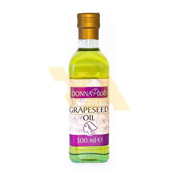 Масло из виноградных косточек рафинированное т.м. DONNA PAOLA, BASSO, 0,500 л (ст/бут)  Basso fedele figli srl Италия