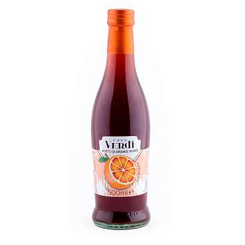 Уксус из красного апельсина CASA VERDI, кислотность 5%, ARETINO, 0,5 л (ст/бут)