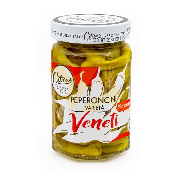 Перчики острые сорта Венети, CITRES, 0,260 кг/0,140 кг/0,319 л (ст/б)  Citres Италия