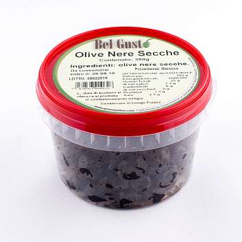 Маслины вяленые BEL GUSTO, GRANATA, 0,35 кг (пл/б)