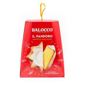 Пандоро, рождественский кекс из Вероны, BALOCCO, 0,75 кг (карт/кор)