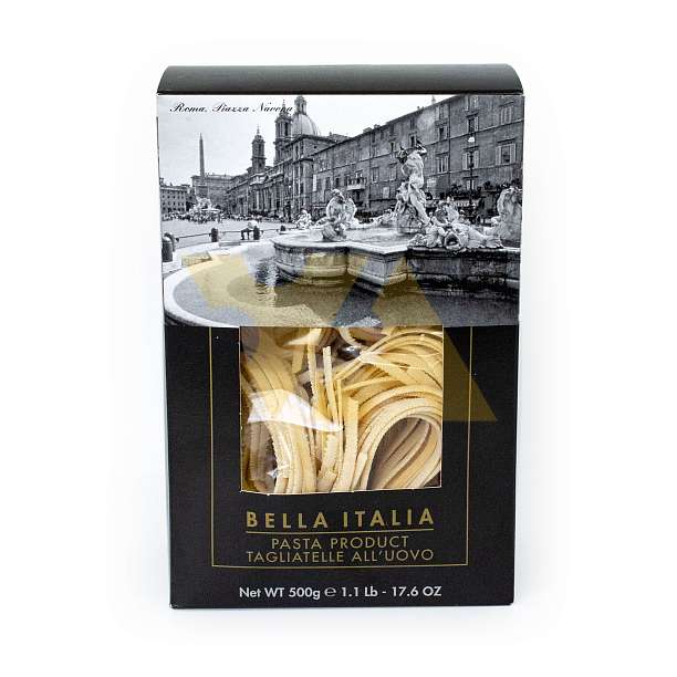 Тальятелле яичные BELLA ITALIA, паста из твердых сортов пшеницы,  UMBRO, 0,5 кг (карт/кор) (8020312002709) 0.5 кг. Antico Pastificio Umbro S.r.l. Италия