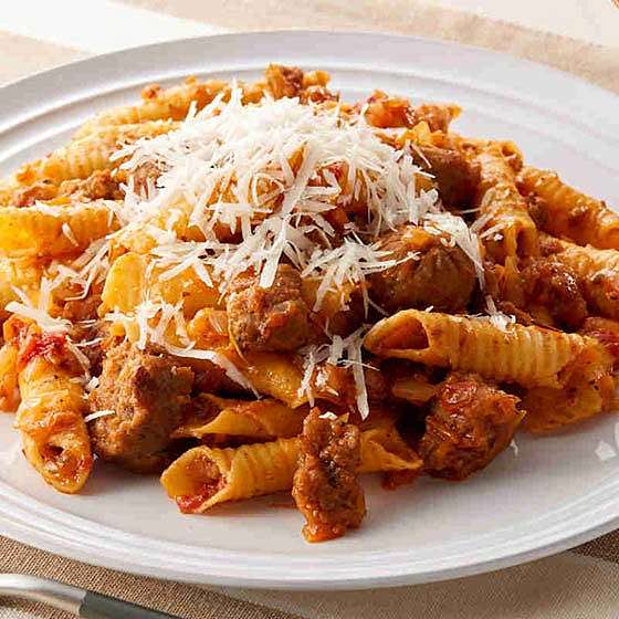 Гарганелли с соусом Рагу из мяса ягненка