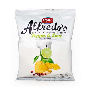 Чипсы картофельные со вкусом перца и лайма ALFREDO\'S, ТМ AMICA CHIPS, 0,035 кг