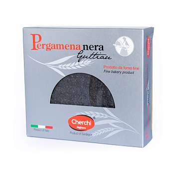 Хлебцы сардинские PERGAMENA NERA Гуттиау черный, CHERCHI, 0,100 кг (карт/кор)