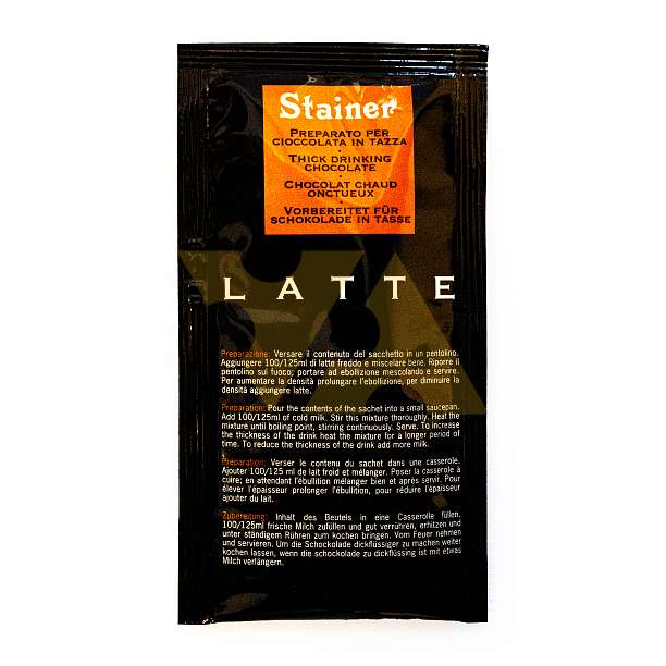 Основа 1602 для приготовления горячего молочного шоколада LATTE, STAINER, 0,03 кг 0.03 кг. ANDREA STAINER Италия