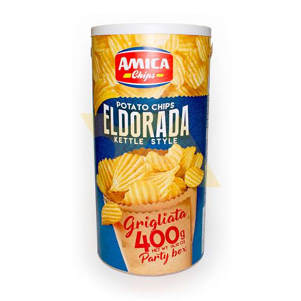 Чипсы картофельные рифленые ELDORADA, AMICA CHIPS, 0,400 кг (туба)  Amica Chips Италия