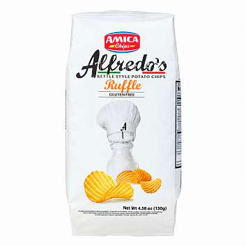 Чипсы картофельные рифленые ALFREDO\'S, ТМ AMICA CHIPS, 0,130 кг