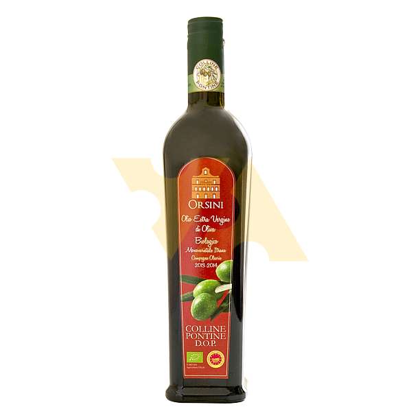 Масло оливковое первого холодного отжима COLLINE PONTINE DOP BIO, ORSINI, 0,5 л (ст/бут)  Orsini Италия