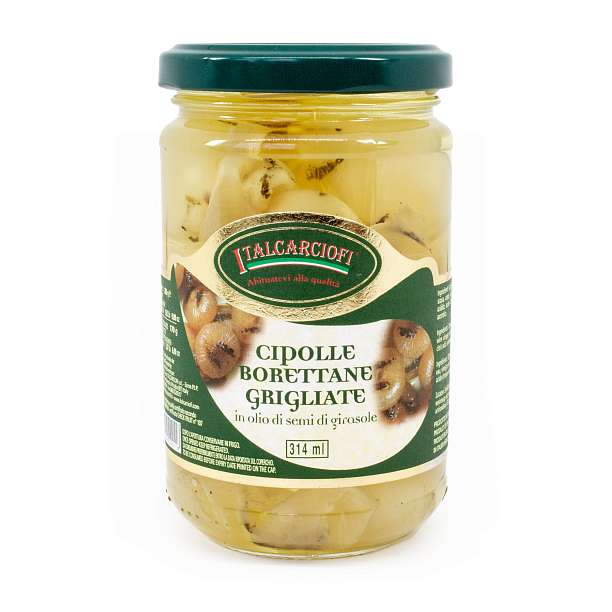 Лук Бореттане на гриле в подсолнечном масле, ITALCARCIOFI, 0,28 кг/0,17 кг/0,314 л (ст/б) 0.314 л. Italcarciofi S.r.L. Италия