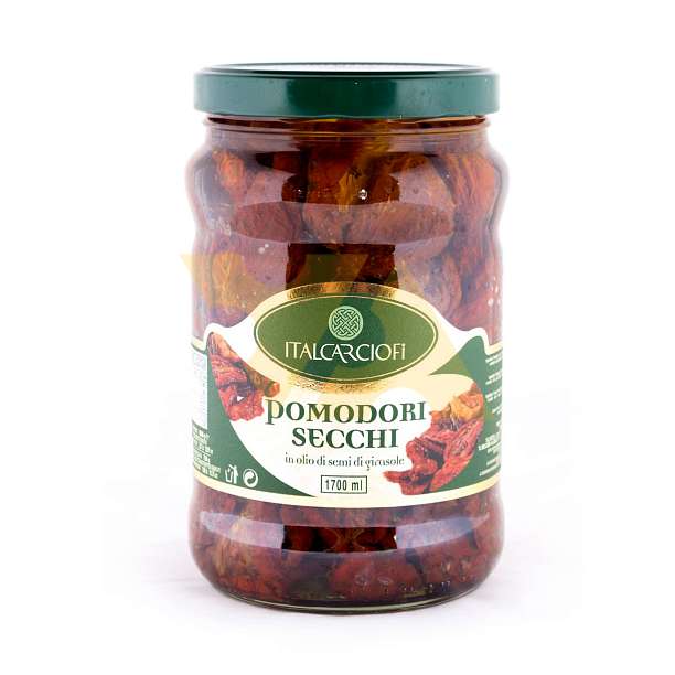 Томаты сушеные в подсолнечном масле, ITALCARCIOFI, 1,6 кг/0,75 кг/1,7 л (ст/б)  Italcarciofi S.r.L. Италия