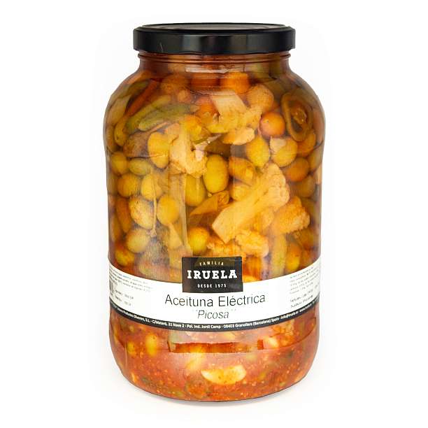 Смесь овощная острая Электрика, IRUELA, 3,95 кг / 2,35 кг (ст/б)  IRUELA Испания