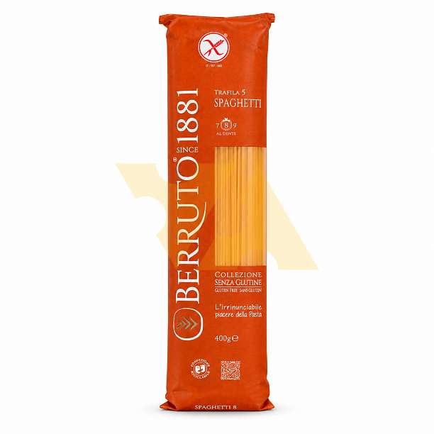 Спагетти №5 без глютена, BERRUTO, 0,400 кг  Pasta Berruto Италия
