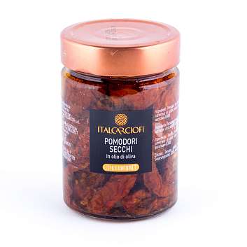 Томаты сушеные в оливковом масле LINEA GOURMET, ITALCARCIOFI, 0,36 л/0,300 кг/0,170 кг (ст/б)