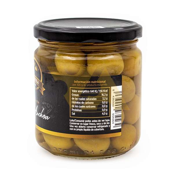 Оливки зеленые с косточками "MANZANILLA", LA TORTOLA, 0,370 кг/0,200 кг (ст/б)  LA TORTOLA Испания