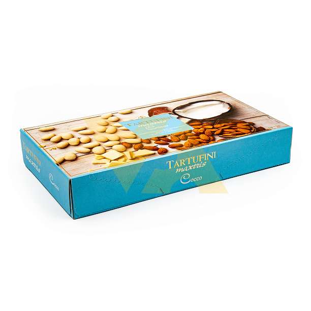 Миндаль в белом шоколаде со вкусом кокоса TARTUFINI, MAXTRIS, 0,5 кг  Confetti Maxtris Италия