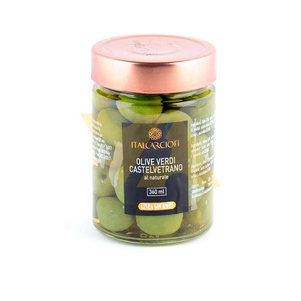 Оливки Кастельветрано в рассоле LINEA GOURMET, ITALCARCIOFI, 0,360 л/0,340 кг/0,180 кг (ст/б)  Italcarciofi S.r.L. Италия
