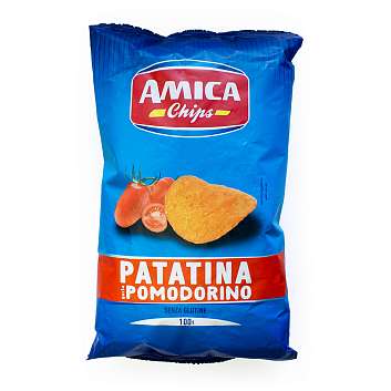 Чипсы картофельные со вкусом томата, AMICA CHIPS, 0,100 кг