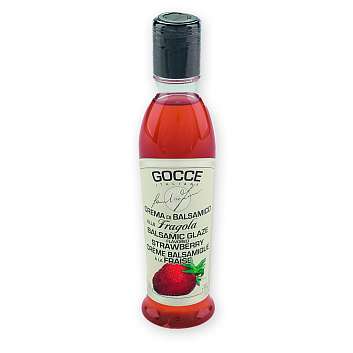 Соус-крем бальзамический с клубникой, K0936, GOCCE, 0,22 кг (пл/б)