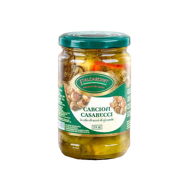 Артишоки по-домашнему в подсолнечном масле, ITALCARCIOFI, 0,28 кг/0,17 кг/,314 л (ст/б)  Italcarciofi S.r.L. Италия