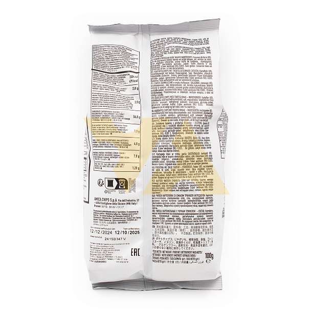 Чипсы картофельные с черным трюфелем ALFREDO'S, AMICA CHIPS, 0,100 кг 0.1 кг. Amica Chips Италия