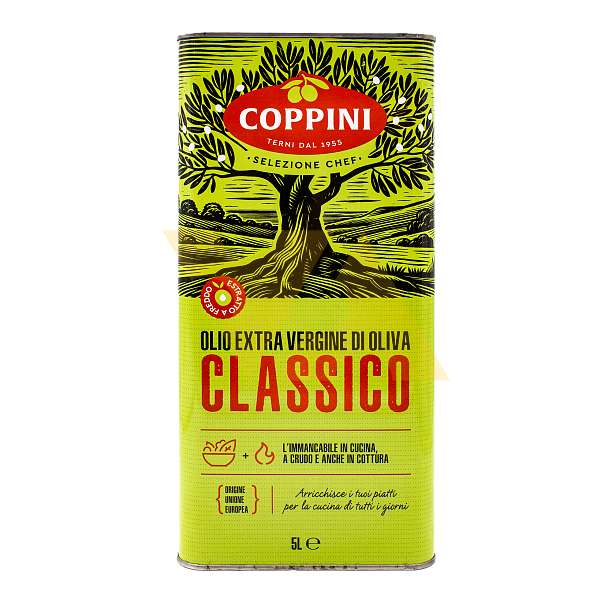 Масло оливковое первого холодного отжима CLASSICO, COPPINI, 5 л  Coppini Италия