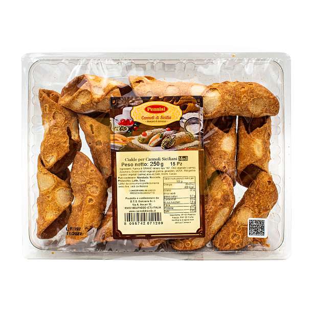 Канноли (трубочки) сицилийские средние, 15 шт в упаковке, PENNISI, 0,250 кг  Dolciaria Pennisi Италия