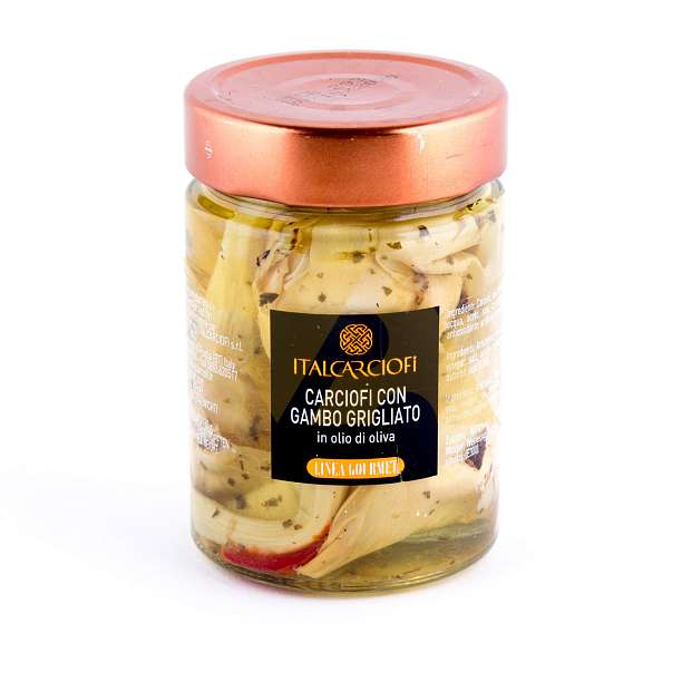 Артишоки с ножкой по-римски на гриле в оливковом масле LINEA GOURMET, ITALCARCIOFI, 0,3 кг/0,160 кг/0,360 л (ст/б)  Italcarciofi S.r.L. Италия