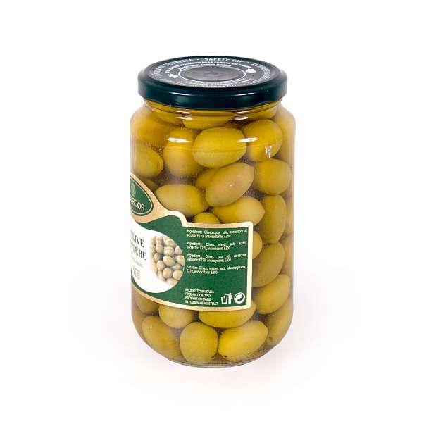 Оливки целые с косточкой в рассоле, ITALCARCIOFI, 0,53 кг/0,31 кг/0,58 л (ст/б)  Italcarciofi S.r.L. Италия