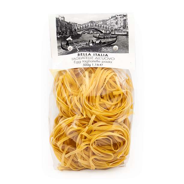 Тальятелле яичные, паста из твердых сортов пшеницы, BELLA ITALIA, 0,500 кг (пл/пак)  Antico Pastificio Umbro S.r.l. Италия