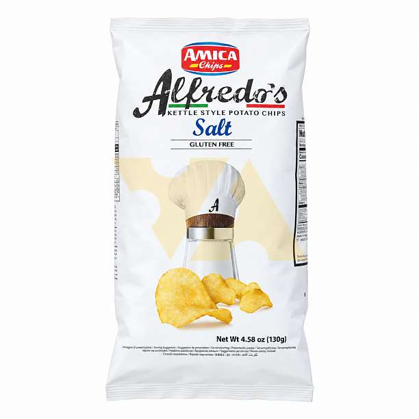 Чипсы картофельные с солью, ALFREDO'S, ТМ AMICA CHIPS, 0,130 кг  Amica Chips Италия