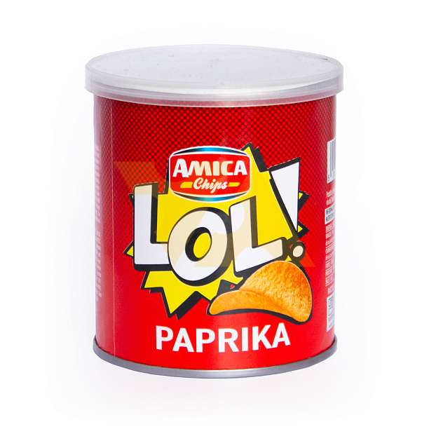 Снек соленый картофельный со вкусом паприки LOL, AMICA CHIPS, 0,045 кг  Amica Chips Италия